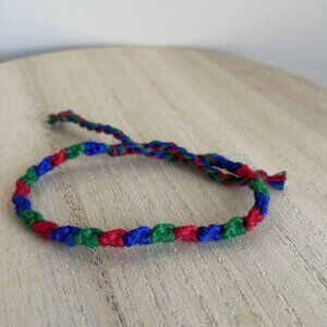 Liliana Bracelet, anklet, trendy, comfortable, tie, embroidery thread, woven, gi